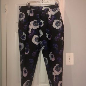 EUC J Crew Stunning Purple Print Pants
